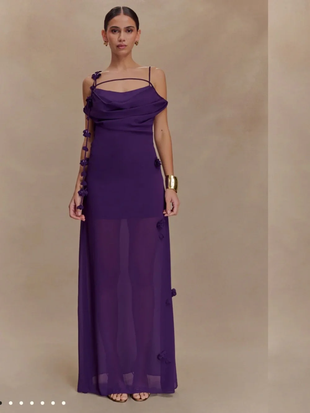 Meshki Rosalie Maxi Dress in Purple - Picture 1 of 5